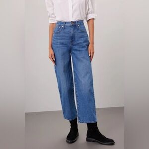 Madewell Petite Wide Leg Crop Jean